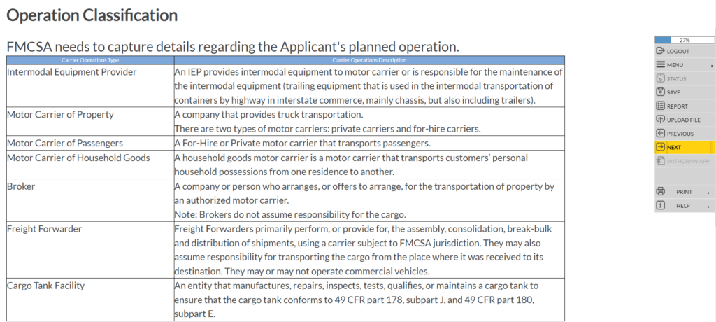 Operation Classification