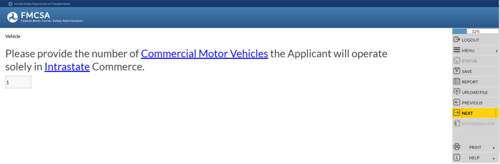 CMVs operating solely in Interstate Commerce